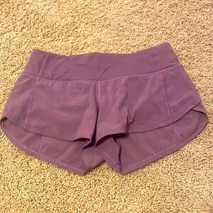 Lululemon Size 2 Purple/Lavender Low Rise Speed Ups 2.5